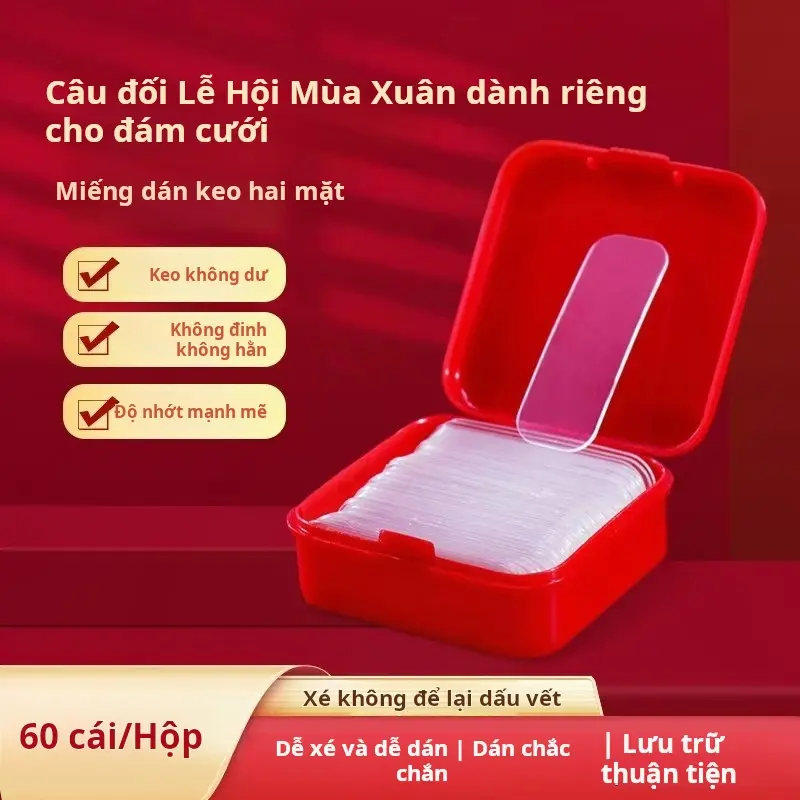 Miếng Dán Dính Hai Mặt Không để lại dấu vết, Đa Năng, Miếng Dán Cố Định Câu Đối, Miếng Dán Dính Trong Suốt, [Thanh Toán Khi Nhận Hàng]