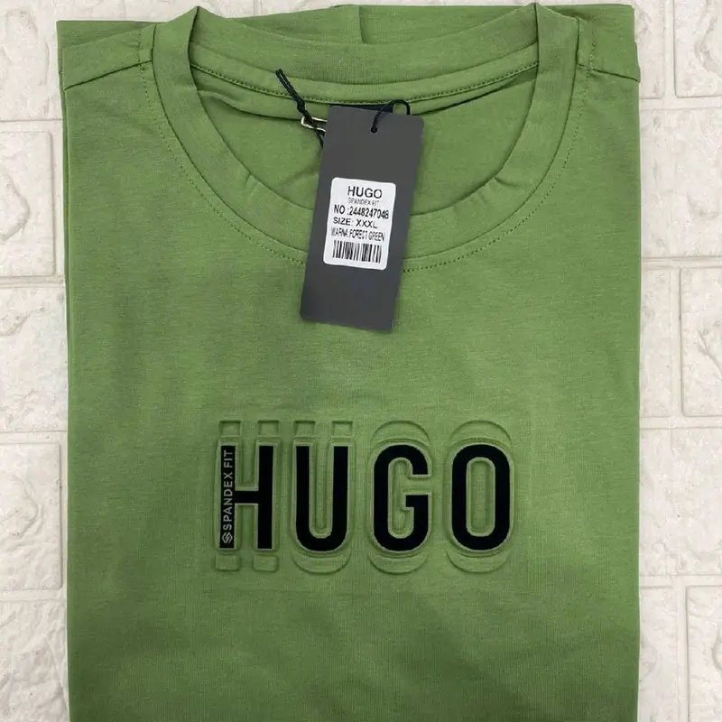 kaos oblong hugo selection ukuran jumbo (2XL 3XL 4XL) / kaos jumbo cowok Nyaman Katun 8