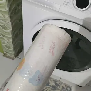 HM125 Tisu Gulung Roll Isi 50 Lembar Tisu Dapur Lazy Wipes Tissue Roll Gulung Dapur Penyerap Minyak Multifungsi Bisa Di Cuci-Motif (20x20cm)