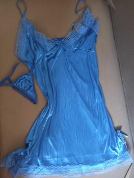 Product Review of 【COD】Buy 2 Get 13%off Women's Ice Silk Nightgown Lace Seamless Female Sleepwear Skin Friendly Comfortable Home Clothes Thin Shoulder Straps Solid Color Simple One-piece Sitro Nightdress For Ladies For 40~60KG from L**y D**l 0