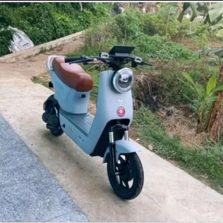 Setang Modif Pendek Sepeda Listrik Stir Hitam Bahan Tebal Tinggal Pasang Stang 5