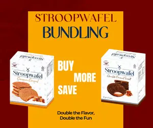 Sweet Holland Stroopwafel Bundling Choco Caramel & Cinnamon Rasa Menggugah Selera Kemasan Praktis Ideal untuk Camilan Sehari-hari atau Hadiah biskuit