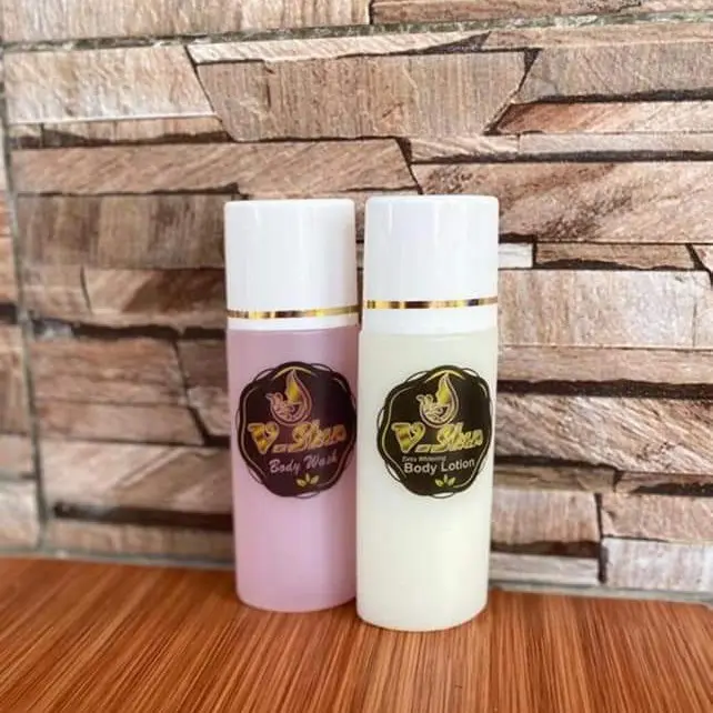 Hb vskin kemasan lama dan body wash vskin