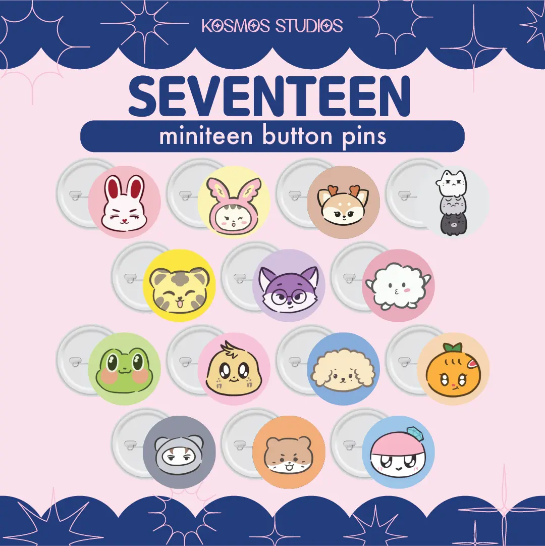 SEVENTEEN Miniteen Badge Button Pin | KPOP Merch | fanmade by