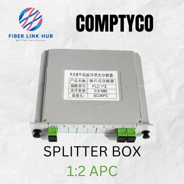 Passive Splitter Plc Box COMPTYCO 1:2 SC/UPC PLC sc upc BOX Fiber Optic 1