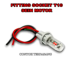 ORIGINAL SOCKET T10 UNIVERSAL FITTING LAMPU SEIN MOTOR T10 SOCKET BOHLAM SEIN T10 ORI