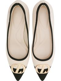 Gambar ZYTADELIA Maggie Wedges Shoes - Cream Black - 38 dari zytadeliastore Kota Administrasi Jakarta Timur 3 Tokopedia