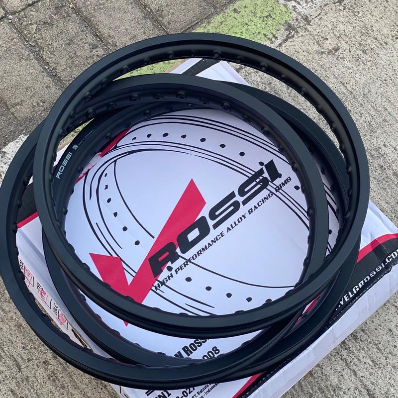 velg vrossi lingkaran vrossi hitam doff ring17 ukuran 1.40/1.60/1.85 Motorcycle Kendaraan 1