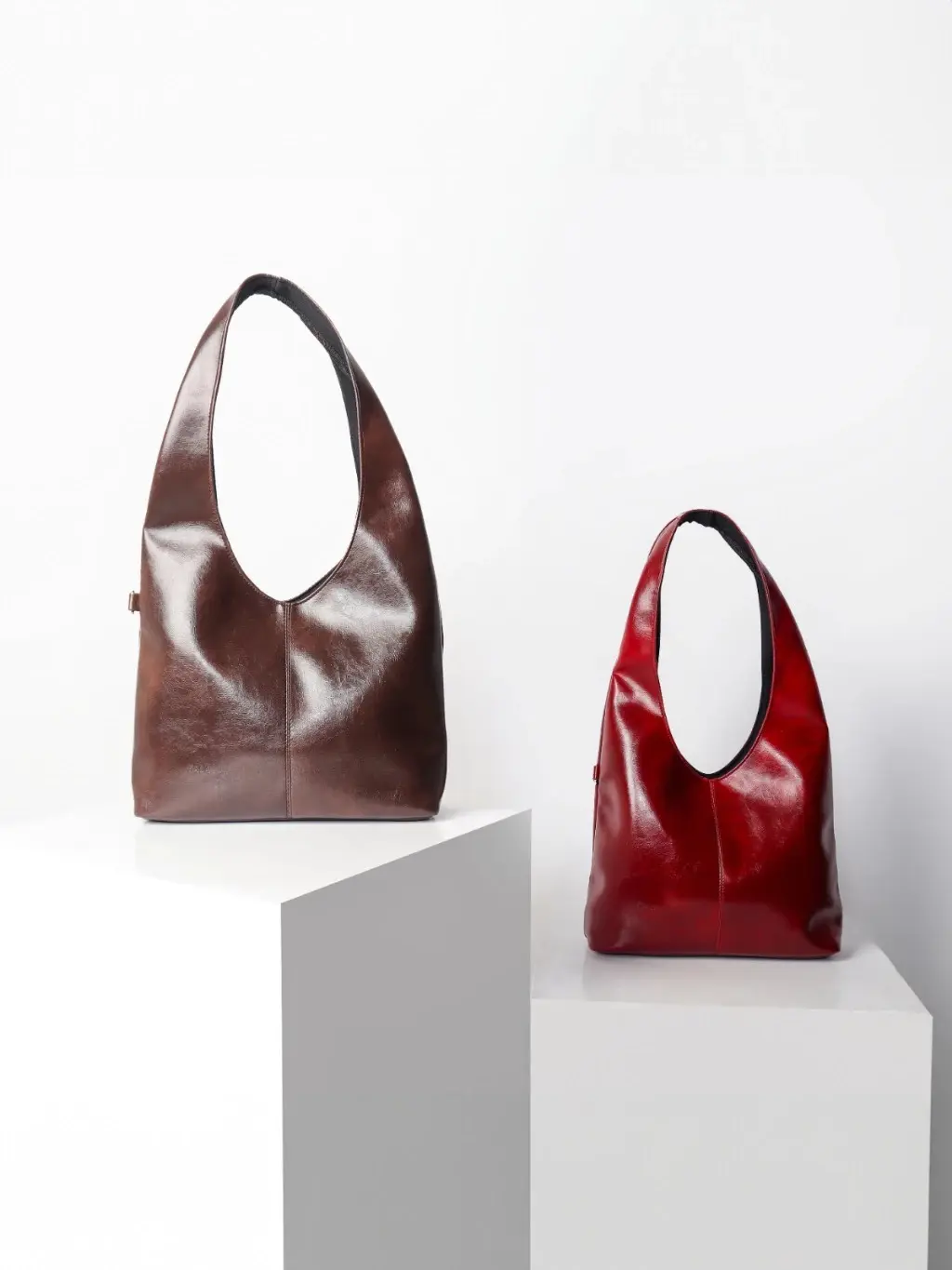 TAS BAHU WANITA TAS HOBO TOTEBAG FASHION TERBARU - TAS BAHU RUKA Medium Hobo bag Kulit