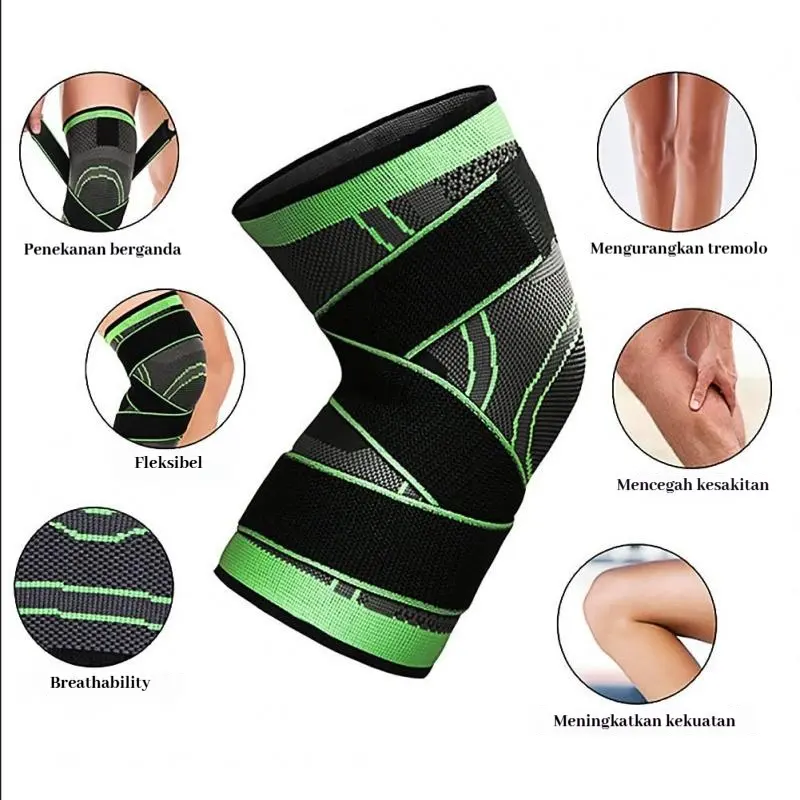 Pelapik Lutut, Reka Bentuk 3D, Tenunan, 1PC, Memberi Tekanan, Untuk Lelaki dan Wanita, Pelindung, Sesuai untuk Sukan dan Senaman, Peralatan Senaman, Penutup Lutut Luaran Outdoor Sports Sleeves Support Handsock