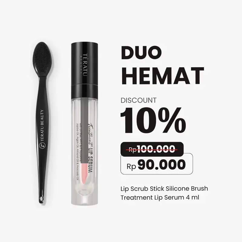 TERATU BEAUTY Lip Scrub Stick Silicone Brush (Scrub Bibir Kering Praktis Reuseable dan Tahan Lama) 7