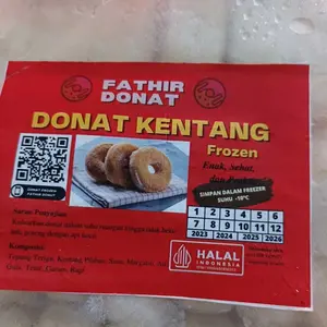 [HALAL MUI] Donat Kentang Isi 20 Pcs + Gula Halus - Empuk Di dalam & Renyah Di luar Halal Murah Tersertifikasi Halal Donat Kentang Frozen Maryam
