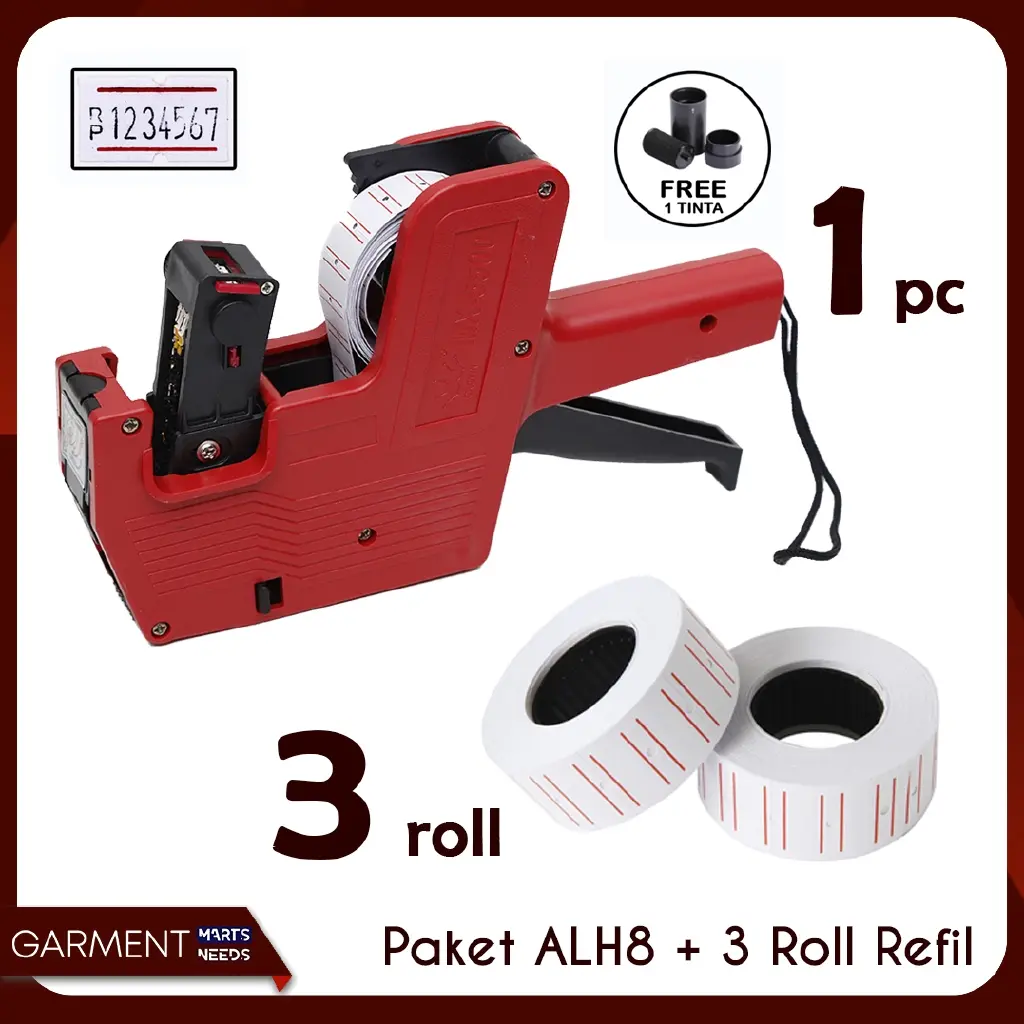 PROMO !! - ALAT LABEL HARGA PRICE LABELLER M5500 & 3 ROLL