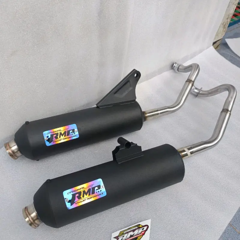 Knalpot Original RMP Type Luster sarbor 3×4  bor up/ kirian Beat Fi, Vario, Mio, Pcx, Nmax, Aerox Fullsystem  Kendaraan Racing  Motorcycle 1