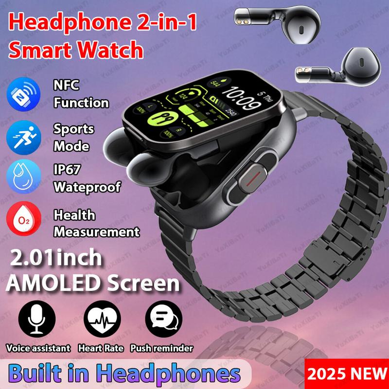 Đồng hồ thông minh mới 2026, tai nghe Bluetooth TWS 2 trong 1, chất lượng âm…