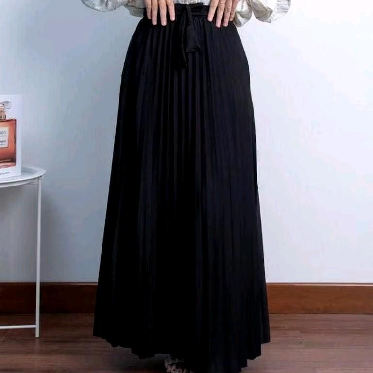 silvesh ROK PLISKET PREMIUM TEBAL/ROK PANJANG/ ROK POLOS/ROK PLISKET MAYUNG/MURAH/ROK JUMBO/M-XL Bawahan 0