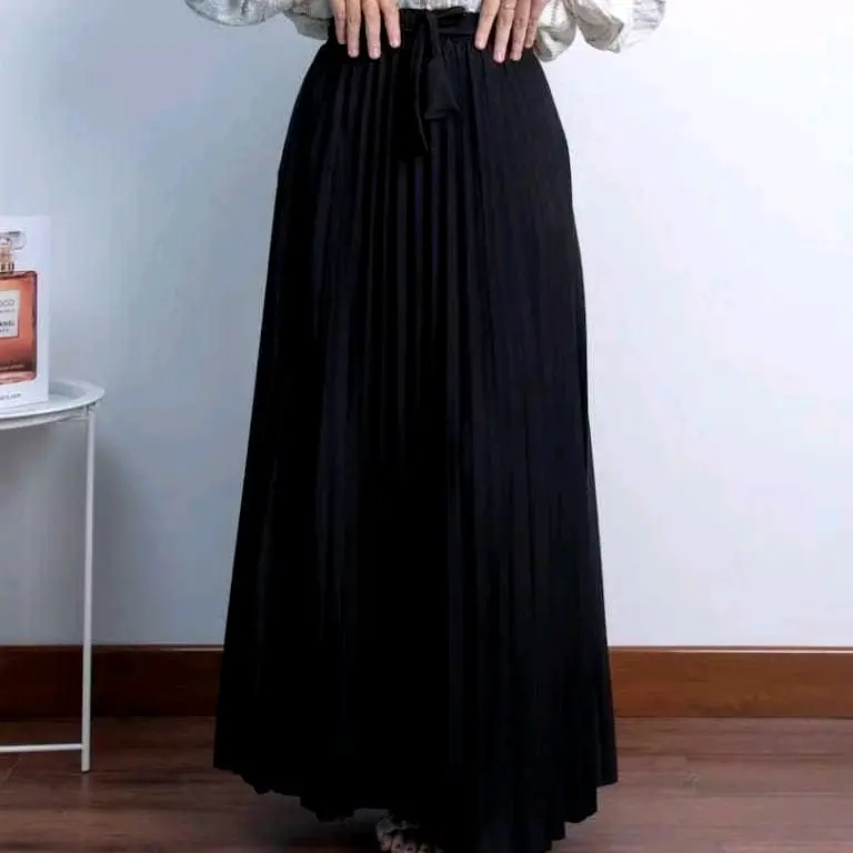 silvesh ROK PLISKET PREMIUM TEBAL/ROK PANJANG/ ROK POLOS/ROK PLISKET MAYUNG/MURAH/ROK JUMBO/M-XL Bawahan 0
