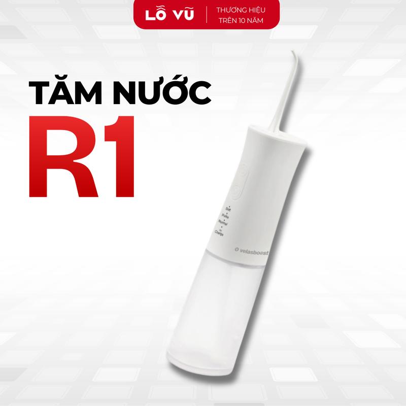  LoVu Tăm nước velasboost R1 Kháng nước IPX7 Sạc nhanh từ tính 3 chế độ làm sạch - Máy tăm nước Lỗ Vũ 1 levu01 vuabanlo 