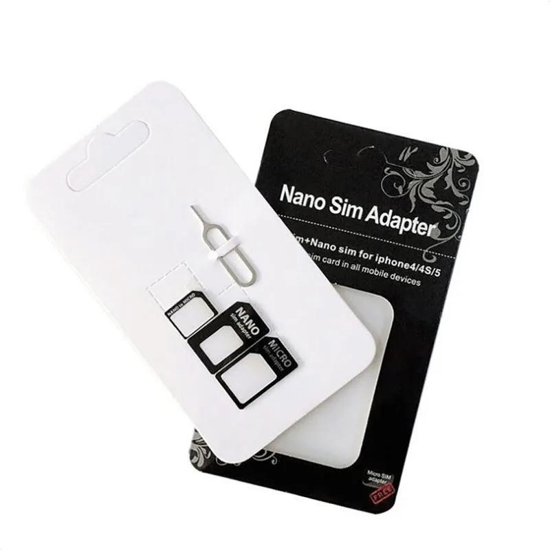 Bộ chuyển đổi thẻ SIM 4 trong 1, 2 miếng, cho iPhone 5 nano sim, bộ chuyển đổi…