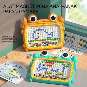 Mainan Papan Magnetik Anak / Papan Gambar Magnetik / Mainan Edukasi Kreatifitas / Papan Magnet Serbaguna