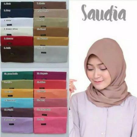 Hijab segiempat rawis saudia / segiempat polos saudia 1