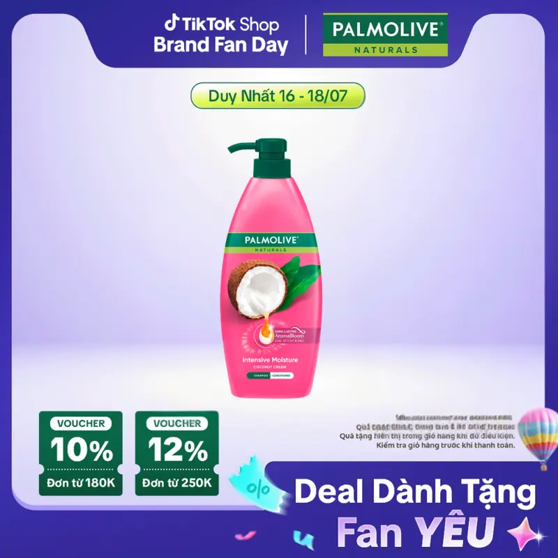 [Ưu đãi 16-18.7] Dầu gội Palmolive kèm xả 2-trong-1 chiết xuất thiên nhiên 600ML Chăm sóc tóc và Dưỡng tóc bồng bềnh phù hợp cho Nữ và nam