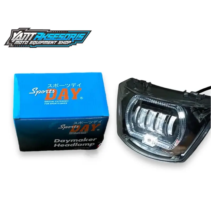 lampu fiz r lampu led day kotak set reflektor fizr fisr vega sudah pnp Motor Motorcycle 0