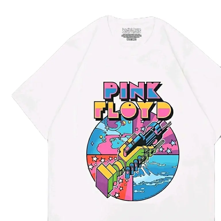 KAOS BAND PINK FLOYD/KAOS METAL PRIA WANITA BISA COD Katun Combed Dewasa 1