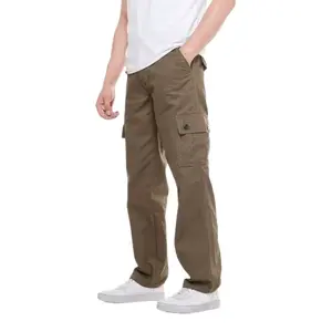 YS Celana Cargo Panjang Pria Original YS Reguler Fit Standar Gaya Coklat Mocca Twill Outdoor Keren Kasual Formal Kantong Hijau Chino Nyaman Basic Dark Casual Melar Slim Navy Kantor