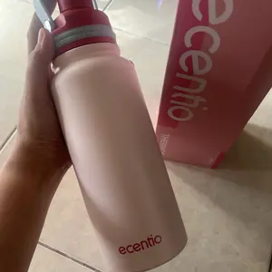 【live】ecentio Botol Minum Tumbler Stainless 304 Food Grade 800ML Termos Kopi Sedotan Anti Bocor Botol Minum Estetik untuk Kantor Rumah Travel
