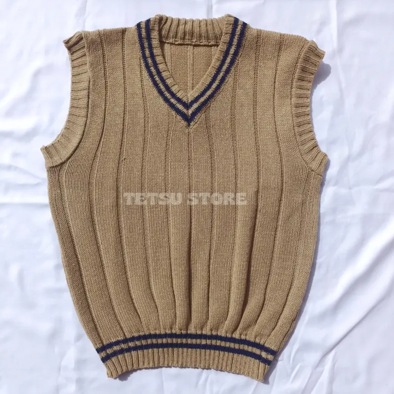 TETSU STORE - Rompi Rajut Anak Motif Salur - Atasan Anak Usia 2-12tahun - Vest Knit 2
