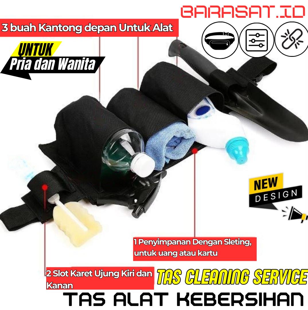 Caddy Bag Cleaning Service Tas PInggang Sabuk Tempat Kantong Alat Kebersihan