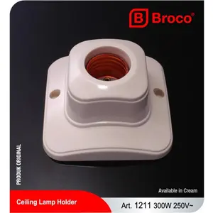 1211 FITTING LAMPU OVAL BROCO PERSEGI FITTING PERSEGI BROCO OVAL 1211