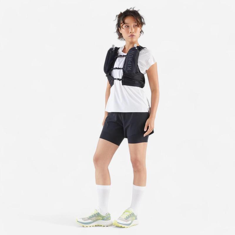 Decathlon Kiprun Vest Trail Running Unisex Kiprun 5L Flask Holder - Hitam - 8786242 5