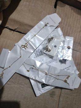 Product Review of 3pcs Stainless Steel Delicate Gold Color Bowknot Necklace Bracelet Earrings set For Women Bow Tie CHarm Unique Design Jewelry Party Gift from "**2 0