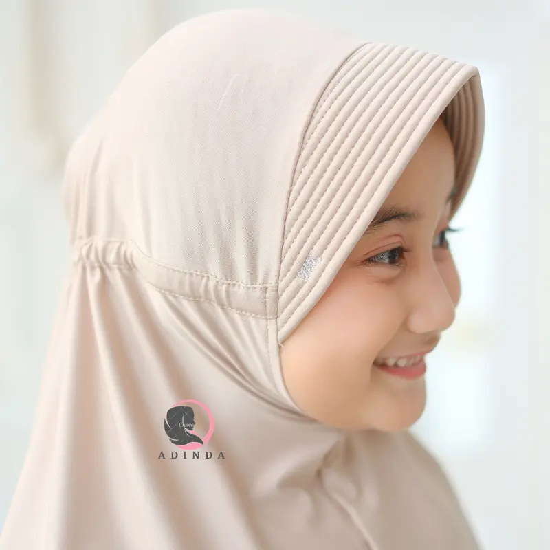 Bergo Serut Anak (SD) | Jilbab Instan Serut Spandex Jersey I Bergo Serut Jokowi I Bergo Serut Adiba 0