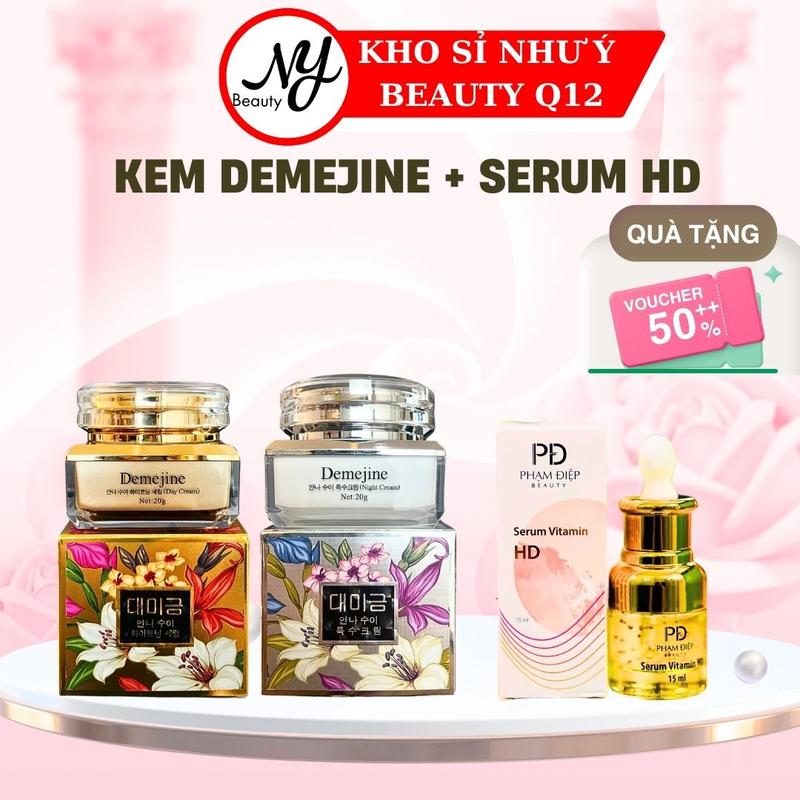 CẶP KEM DEMEJINE CÙNG "SERUM VITAMIN HD" DƯỠNG ẨM DA SKINCARE WOMEN CHĂM SÓC DA