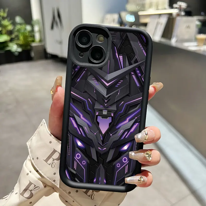 Casing Hp untuk OPPO A7 OPPO A5s OPPO A12 OPPO A12S A11k Case keren pola mecha Softcase baru Casing HP pelindung silikon lembut Kesing 4