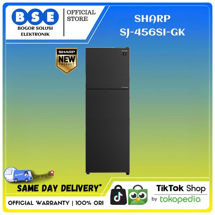 Gambar Kulkas Sharp 329 L J-TECH Inverter Technology SJ-456SI-GK 329 Liter Kulkas 2 Pintu dari Bogor Solusi Elektronik Kab. Bogor Tokopedia