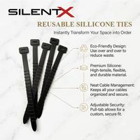 Gambar SILENTX ST1 Silicone Cable Ties Silikon Kabel Data Strap Tie Pengikat Sealing Plastik Makanan Penggulung dari Himwebstore Official Kota Administrasi Jakarta Utara 1 Tokopedia