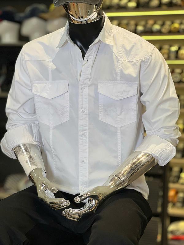 [2 Mẫu Áo Sơ Mi Trắng & Đen] Áo Sơ Mi Tay Ngắn & Tay Dài 2 Túi Hộp Chất Vải Áo KaKi Mẫu Mới Chi Tiết Như Hình Menswear Nam Có Cổ Shirt SN1291 S3220 SN1232  SN1252 S3213