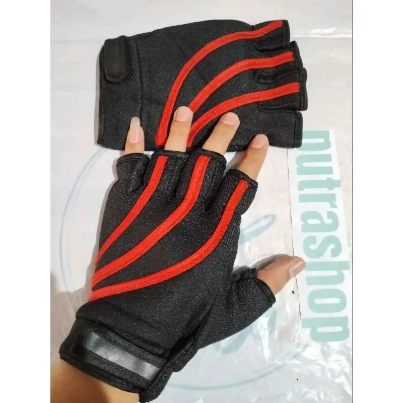 Sarung Tangan Motor List Warna Panjang dan Pendek - Ideal Untuk Pengendara Motor - Motorcycle reading Pria 1