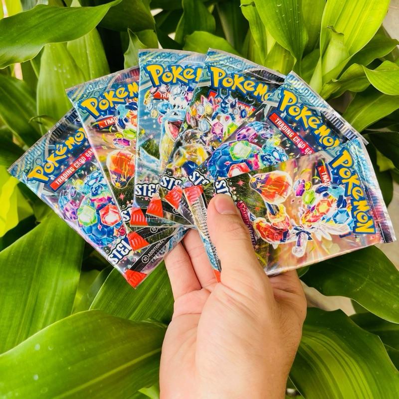    AllPoke   1 Pack Thẻ Bài Pokemon Scarlet & Violet Stellar Crown - Chính hãng Pokemon TCG 