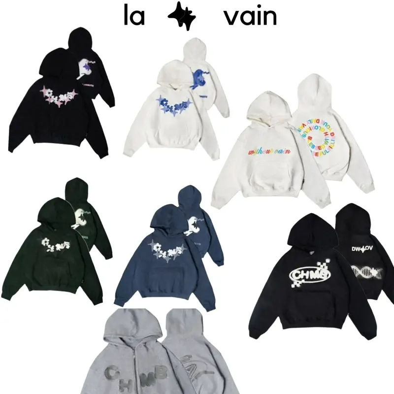 (ORIGINAL 100%) Boxy Hoodie Chambredelavain Sweater Unisex (ORIGINAL 100%) Boxy Hoodie Chambredelavain Sweater Unisex