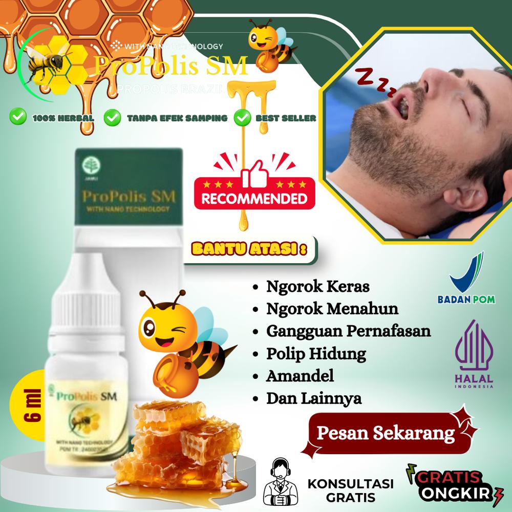 Ngorok / Mendengkur Disaat Tidur / Amandel / Polip Hidung / Sesak Nafas / Sleep Apnea - ProPolis SM - PROPOLIS SM