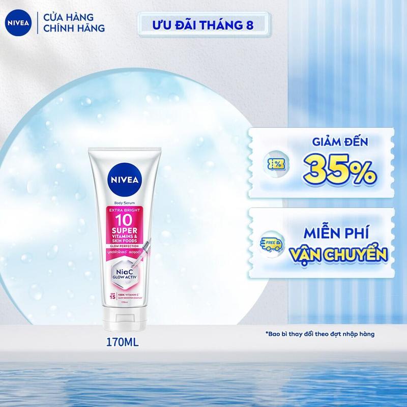 [SP10] Serum Dưỡng Thể NIVEA 10 Super Vitamins & Skin Foods Sáng Da | Mờ Thâm & Đốm Nâu (170 ml) - 93830