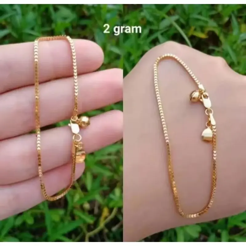 Gelang tangan Milano titanium Dewasa Gold anti luntur anti karat COD Kulit Perhiasan Bracelets