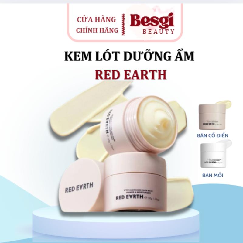 Kem lót RED EARTH V10 chính hãng cao cấp dưỡng ẩm che lỗ chân lông cho lớp make up sáng mịn BESGI BEAUTY 