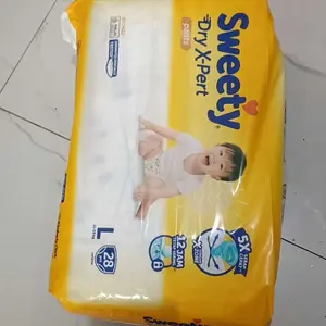 [4 BALL] Sweety Bronze Dry X-Pert  - Popok Bayi Perekat / Baby Tape Diaper / Popok Bayi Celana / Baby Pants Diaper - All Size - (NB-XXL) - Big Pack