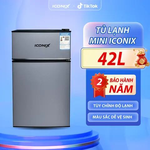 Tủ lạnh mini ICONIX 42L Có ngăn đá ,ngăn mát điều chỉnh nhiệt độ - bảo hành 2 năm